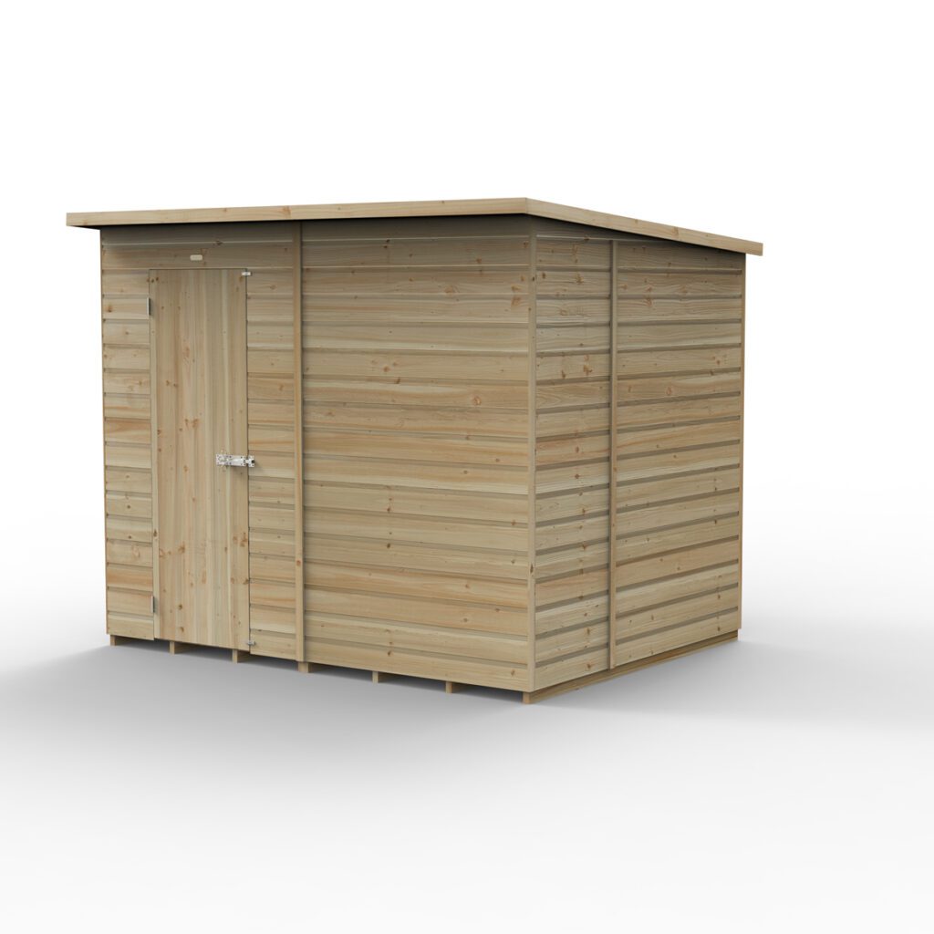 Beckwood 8×6 Pent Shed – No Windows – with Installation 5013053201374 2